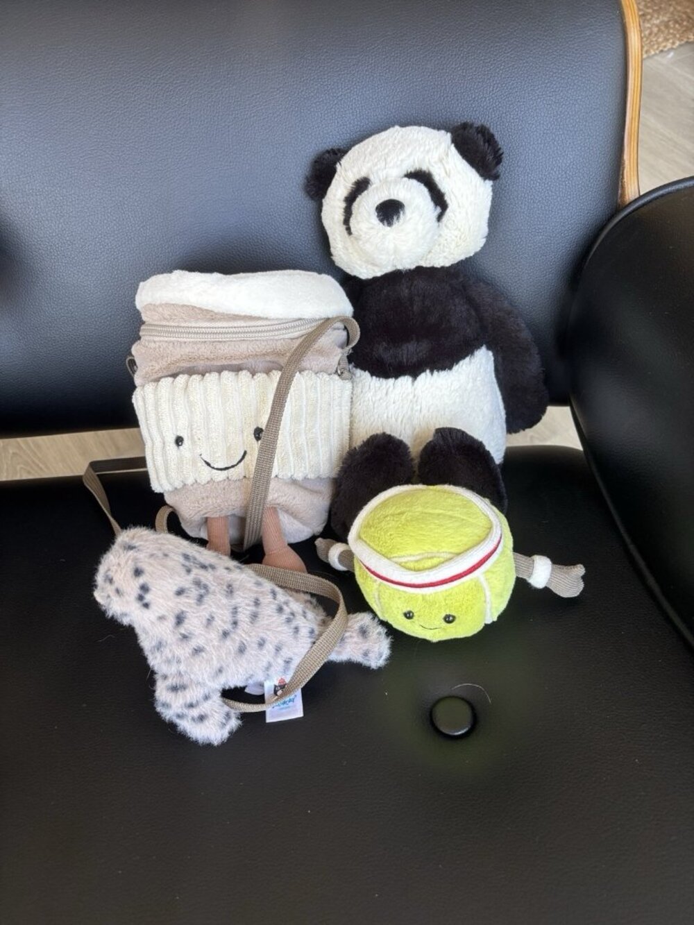 Jellycat Lot Panda Tennis Ball Coffee Purse Nauticool Spotty Seal